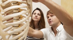 Chiropractor and Patient