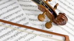 Violin and sheet music